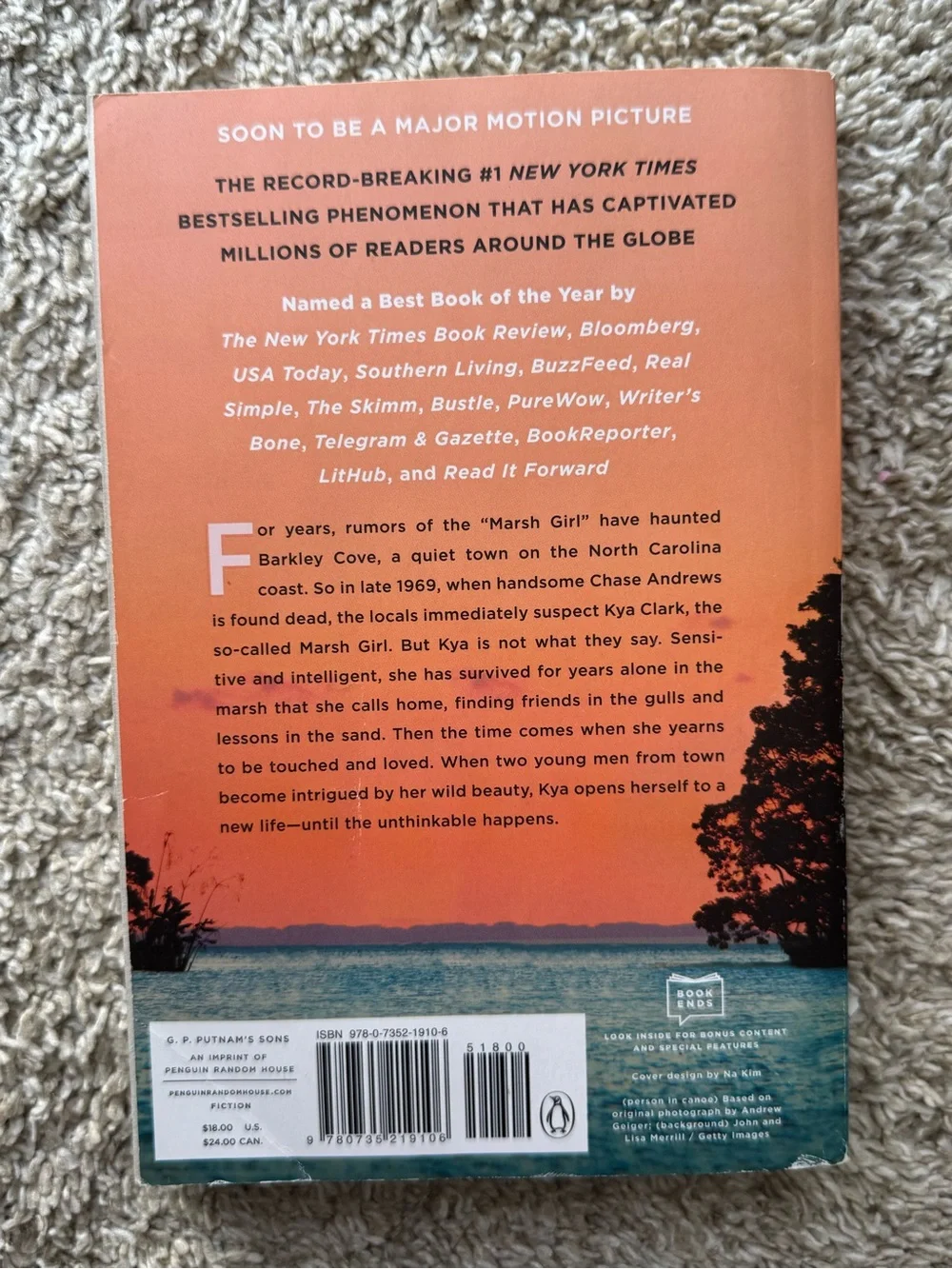 Where the Crawdads Sing by Delia Owens Paperback Reese’s Book Club Edition